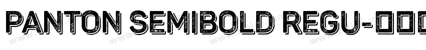 Panton SemiBold Regu字体转换